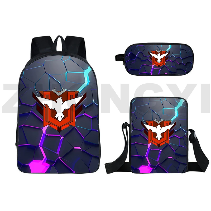 Модный холст Free Fire Garena 3D рюкзак 3 в 1 спортивный школьный для студентов колледжа