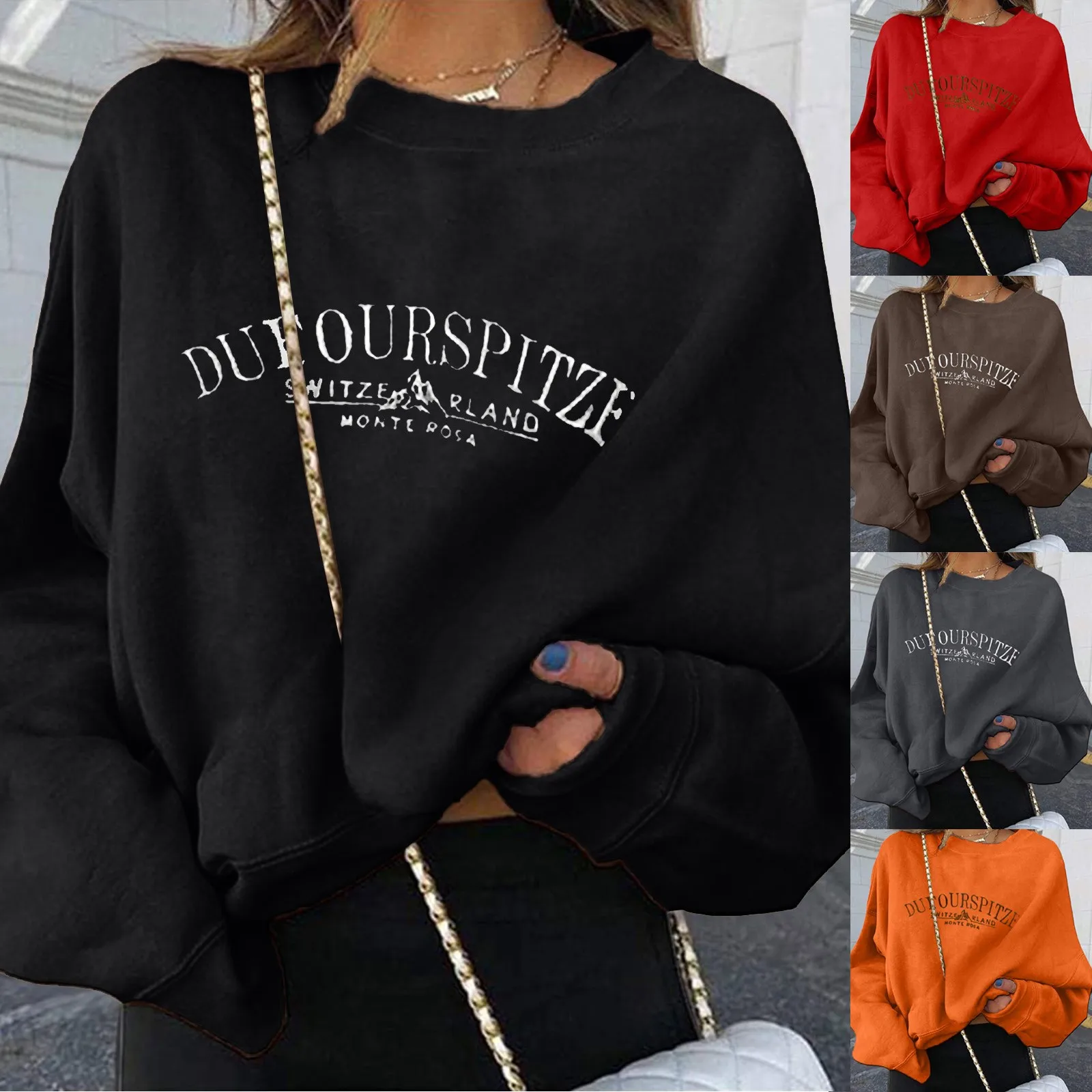 

Толстовка женская с капюшоном, свитшот, пуловер, повседневная спортивная рубашка с длинным рукавом и 3D-принтом графических букв для активно...