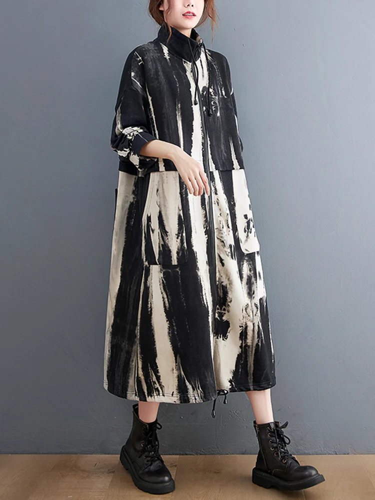 2024 осенне-зимняя длинная водолазка оверсайз Женская Повседневная Свободная