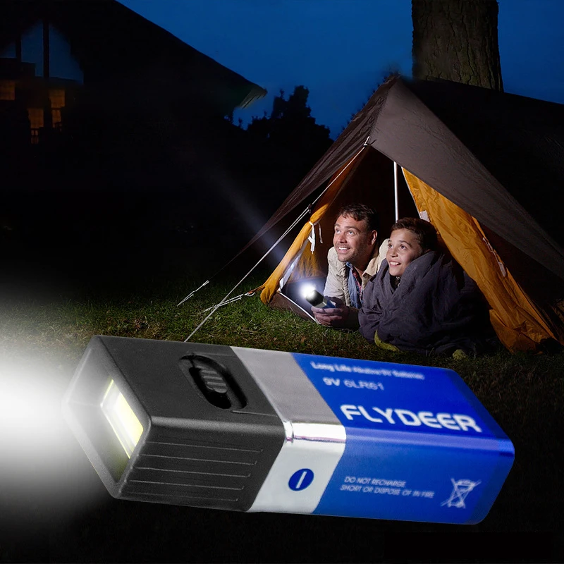 Мини-фонарик черного цвета