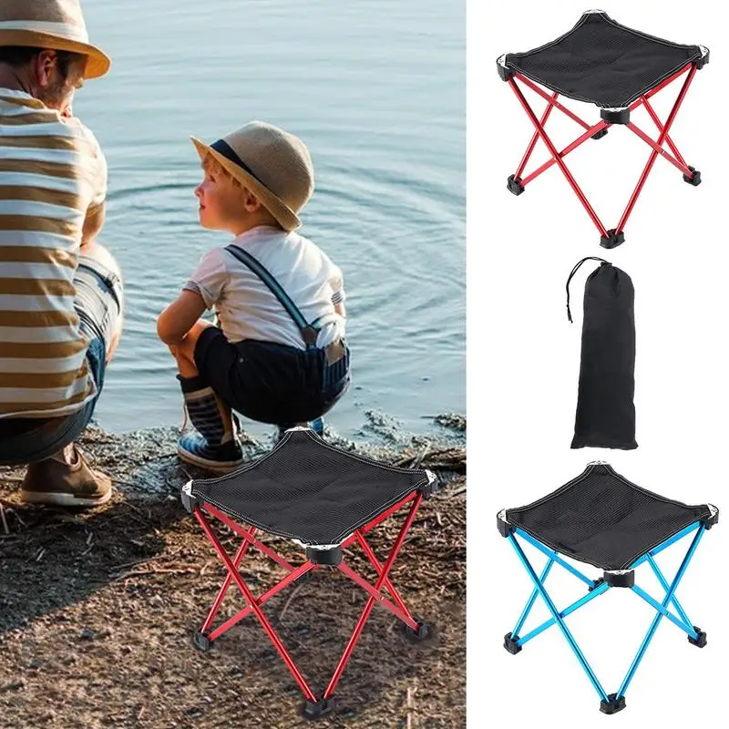 

Folding Travel Stools Camping Foot Chair Portable And Collapsible Travel Folding Camping Chair For Outdoor Travel Fishing