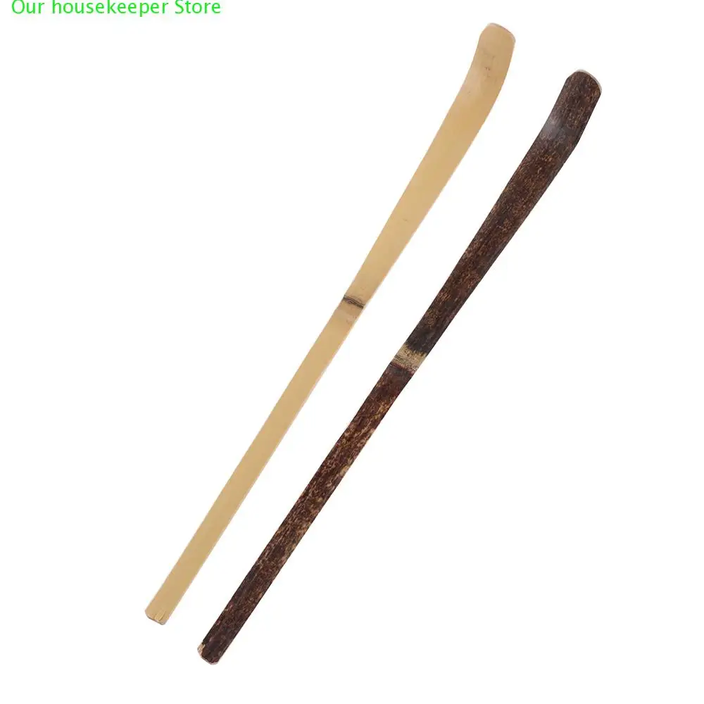 

180*10*10mm Wood Cooking Utensil Teaware Spice Gadget Tea Leaf Matcha Sticks Spoon Teaware Black Bamboo Kitchen Tool