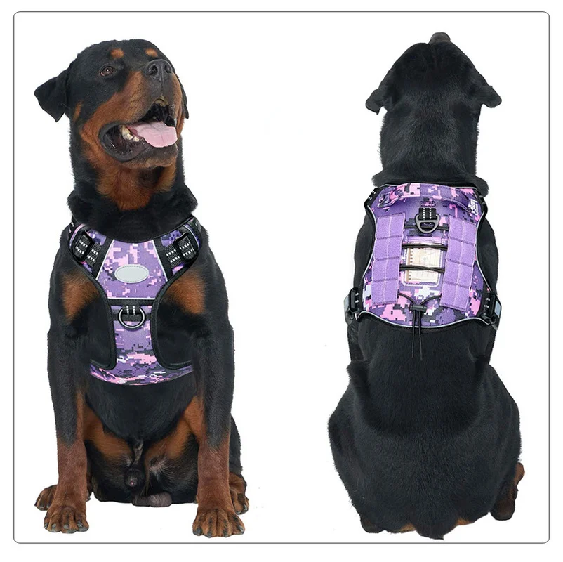 

New Pet Supplies Multifunctional Dog Traction Chest Strap Outdoor Training Reflective Tactical Vest Large Medium Dog Accessories
