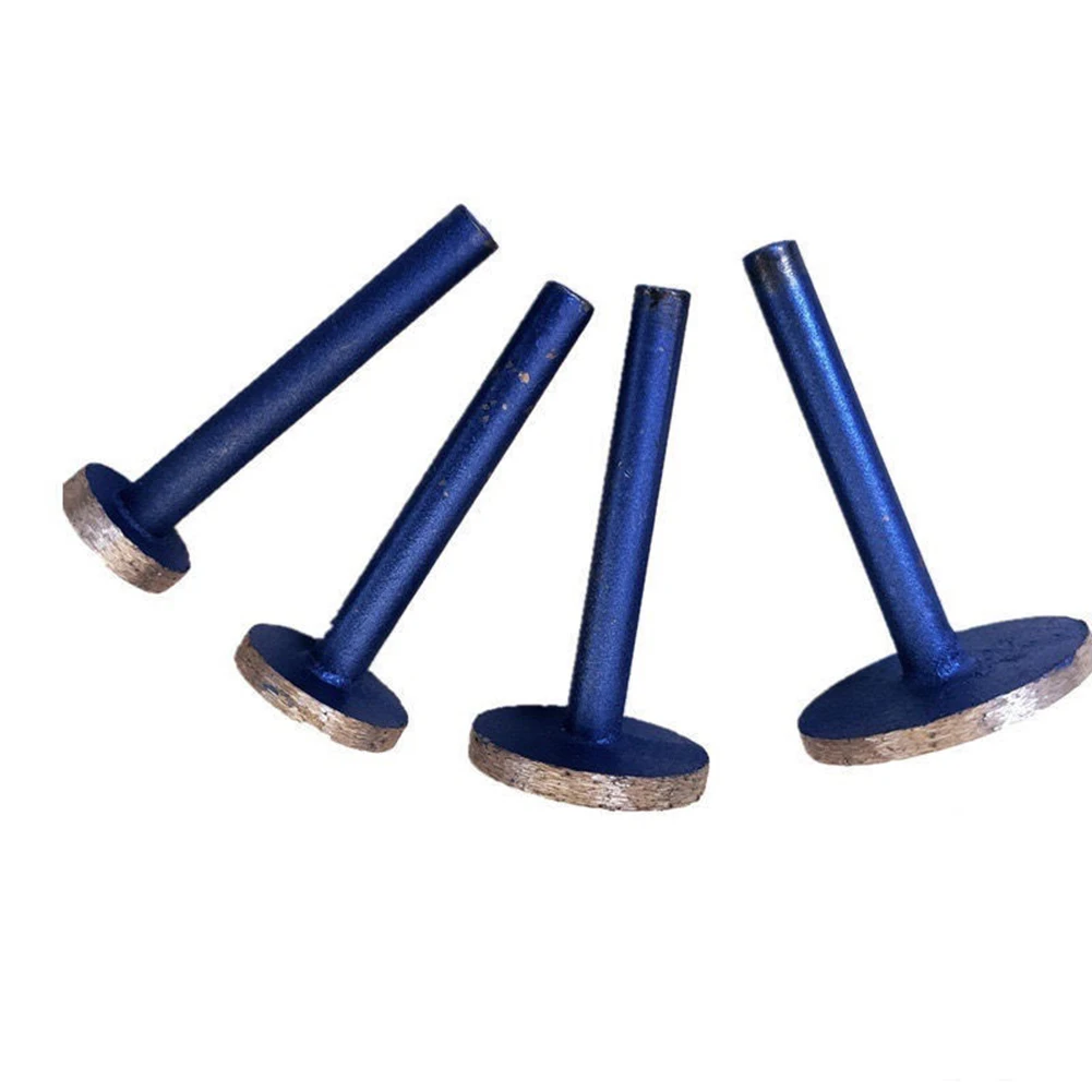 

4PCS 6mm Shank T-Shape Diamond Grinding Heads For Electric Grinder Sintered Mounted Points Carving Grind Head For Bench Drill