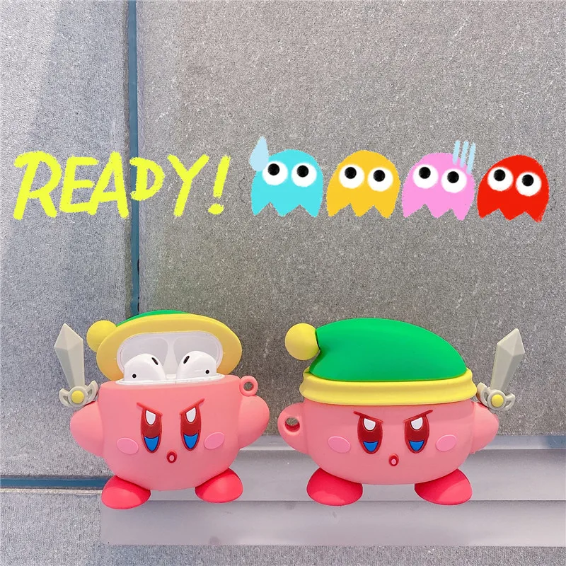 Защитный чехол Star Kirby для Apple Airpods Pro 1 2 3 Симпатичные Мультяшные беспроводные