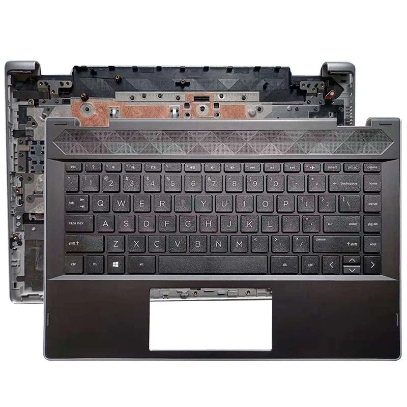 

Для HP PAVILION X360 14 или никель-кадмиевых 14T-CD 14M-CD0001DX L18947-001 Ноутбук Упор для рук верхний чехол US клавиатура Touc hp ad серебристый край
