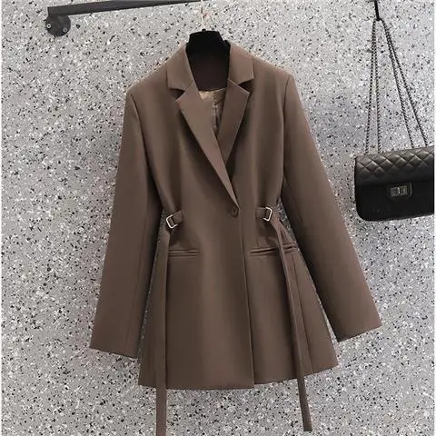 Autumn and Winter New Japanese and Korean Suit Coat Large Waist Loose fitting Suit Coat  harajuku  winter