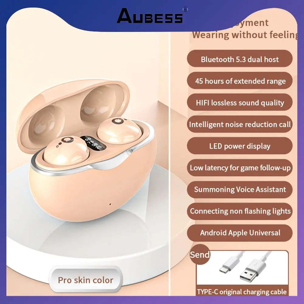 

Mini Wireless Headset Bilateral Stereo Game Earbuds With Mic 5.3 Headphones For Xiaomi Huawei Phone In-ear