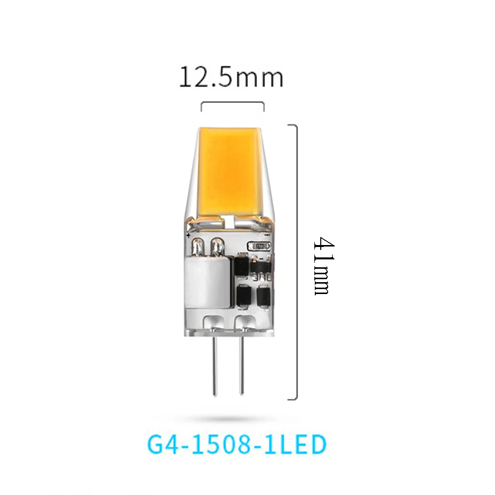 10X G4 Led Cob Силиконовая лампочка 3W 5W Dc 12V Домашняя лампа Холодная естественная белая