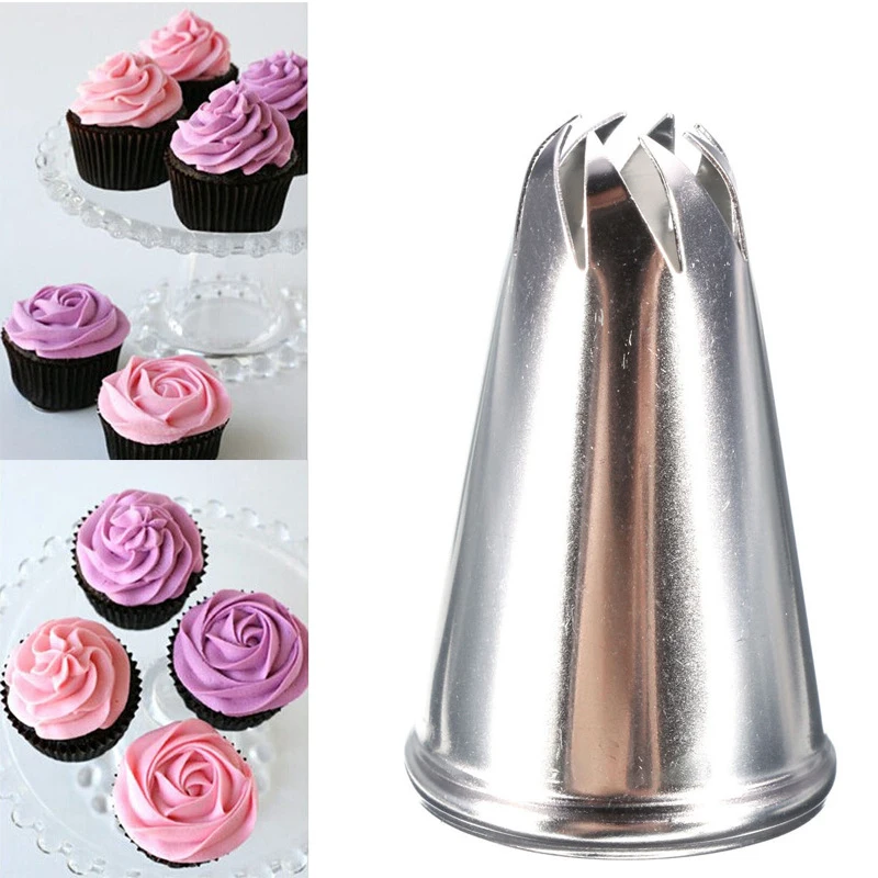 

Stainless Steel DIY Icing Piping Tips Cake Cream Piping Nozzle Parsty Fondant Cake Decorating Tools