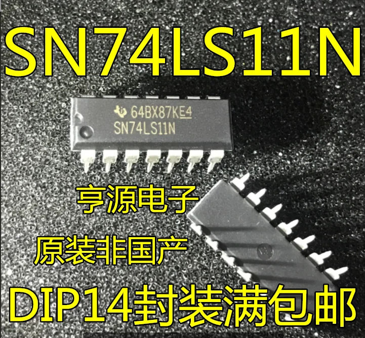 

10 шт./лот 100% новый SN74LS11N 74LS11N 72LS11 DIP-14 3