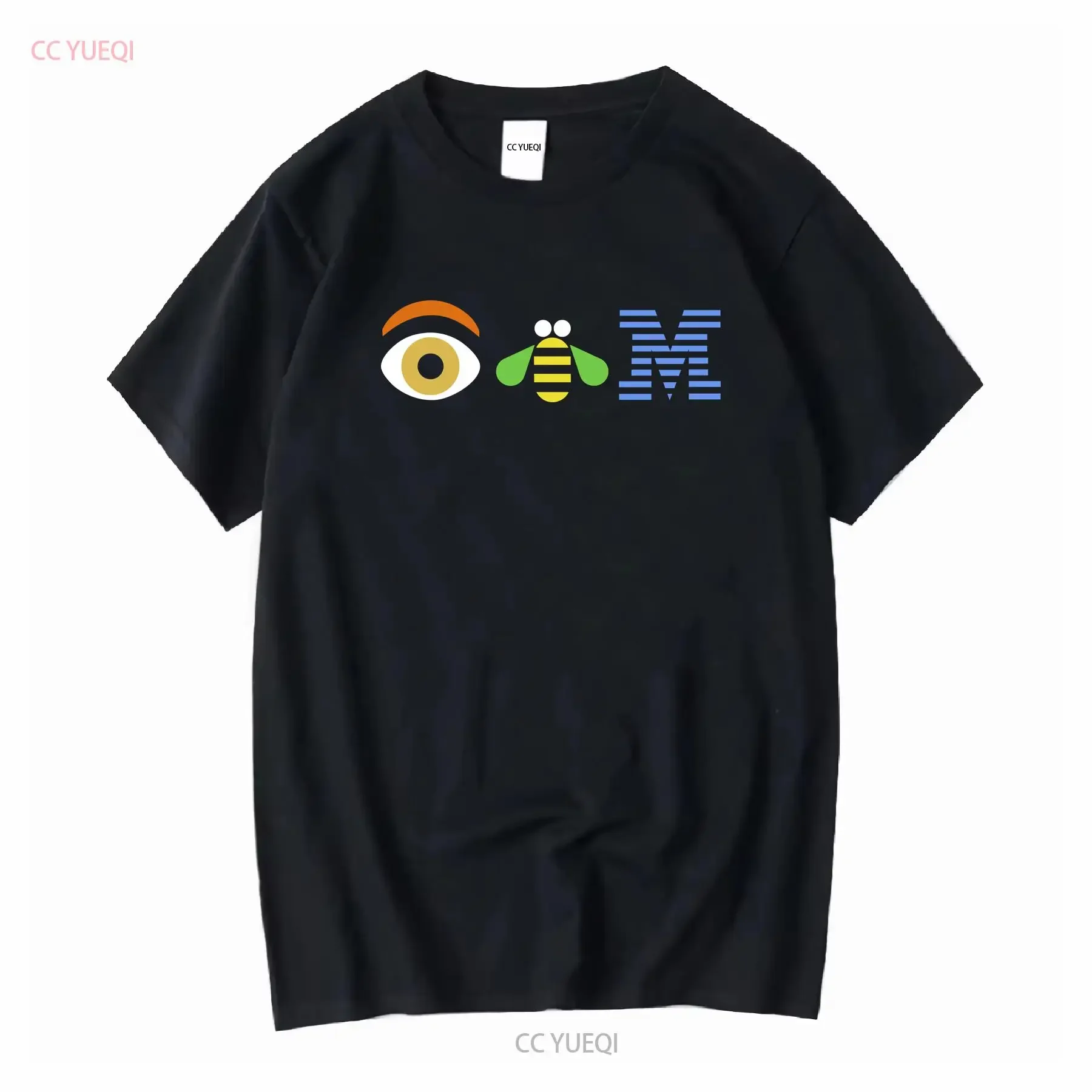 Фото НОВАЯ потрясающая футболка IBM Computers с логотипом Eye Bee M Technology, 2XL для взрослых, черная, с длинными или короткими рукавами, винтажная, универсальная №1