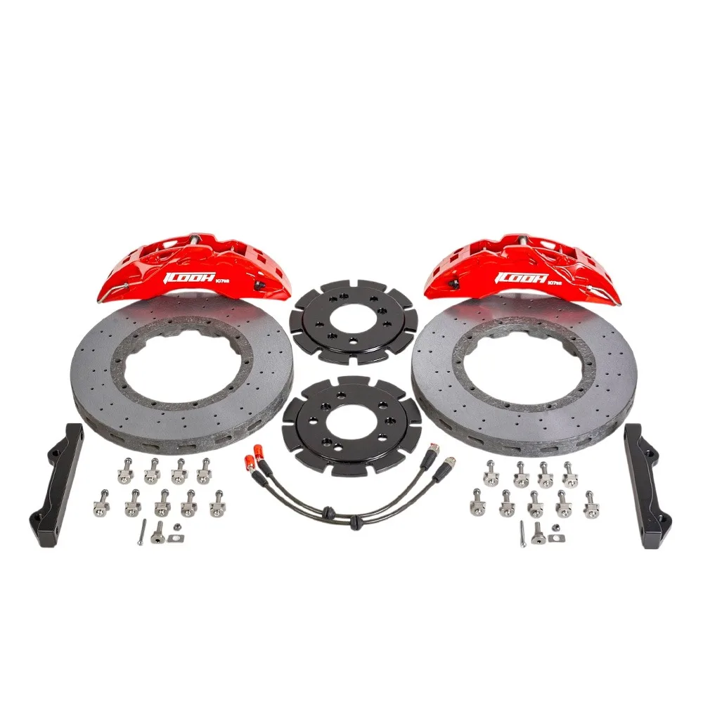 Фото Высококачественный комплект передних тормозных суппортов IC7 Carbon Ceramic Disc 380X32 с 6-поршневыми суппортами, подходит для BMW X6 X6 M (E71) 2008-2015 гг. №4