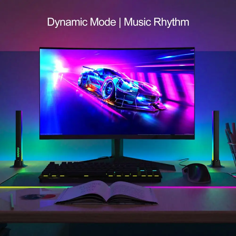 

Usb Powered Tv Backlight Dynamic Rgb Led Light Bar with Remote Control for Gaming Tv Backlight Pc Room Monitor Desk Usb Powered