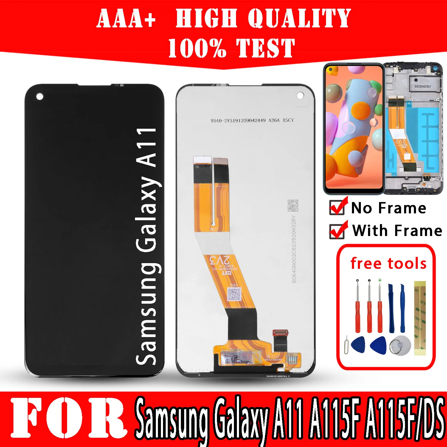 

Original LCD For Samsung Galaxy A11 SM-A115F A115F/DS Display Premium Quality Touch Screen Replacement Parts Mobile Phone Repair