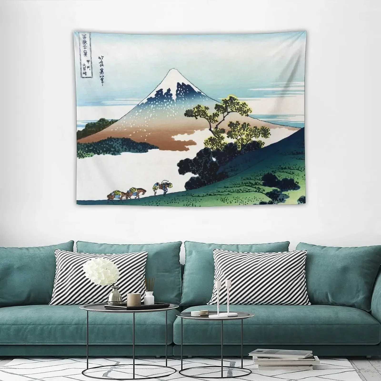 The Inume Pass in Kai Province от Katsushika Hokusai Гобелен Предметы для украшения стен