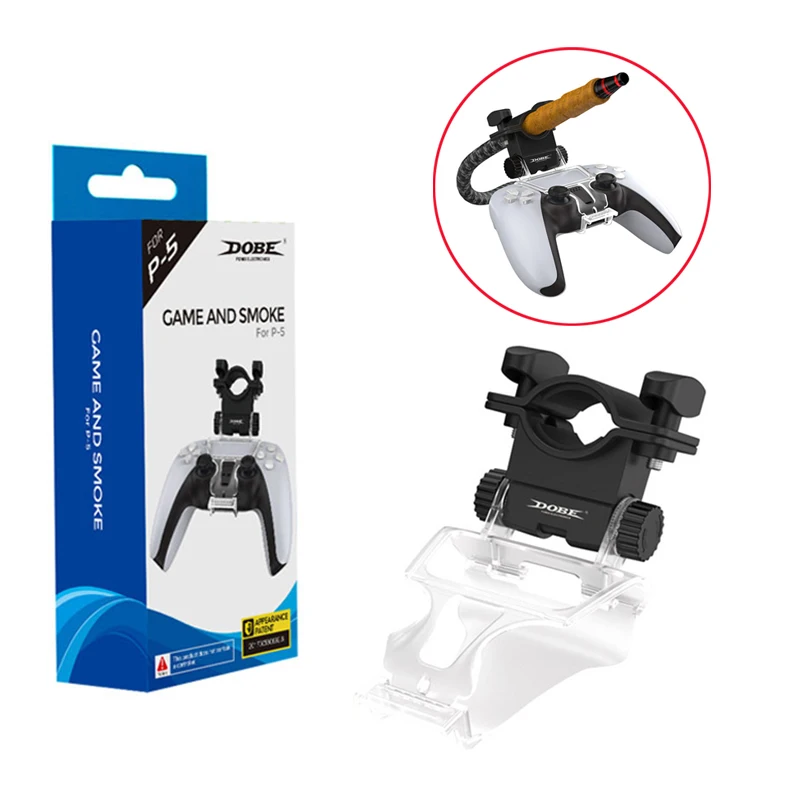 

for PS5 Hookah Hose Holder Shisha Aluminum Handle Holder Suit Playstation 5 Controller Chicha Narguile Water Smoking Accessories