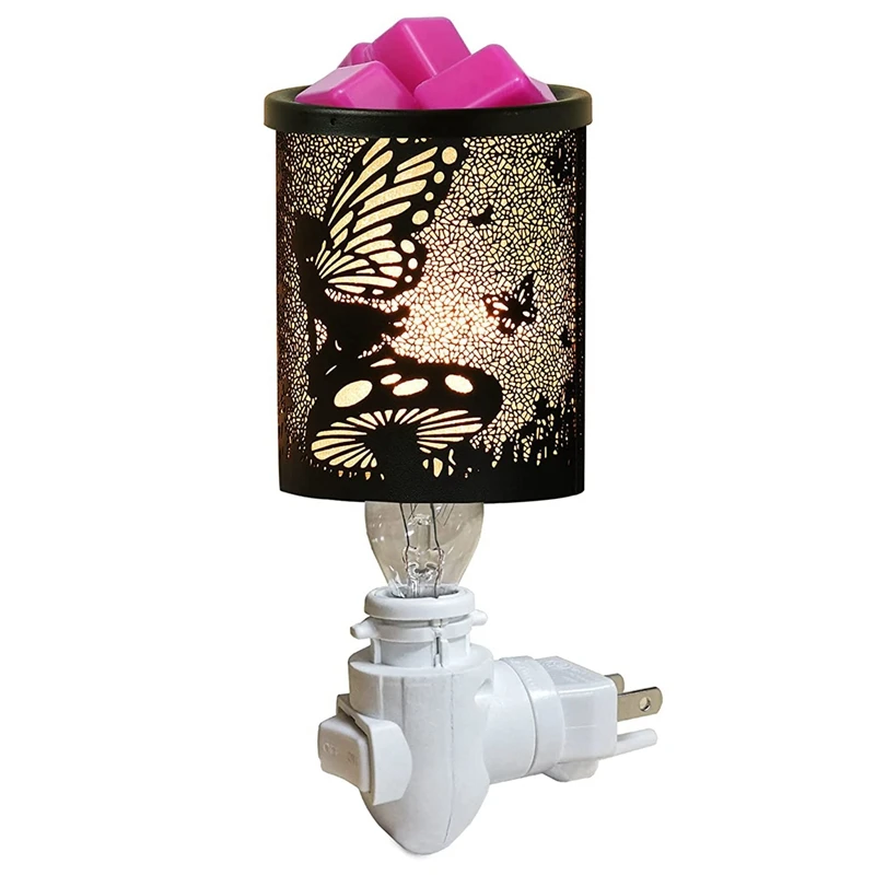 

Розетка, подключаемый восковой нагреватель для лампы обогрева, Цветочная волшебная железная лампа для плавления воска, ночсветильник с аме...