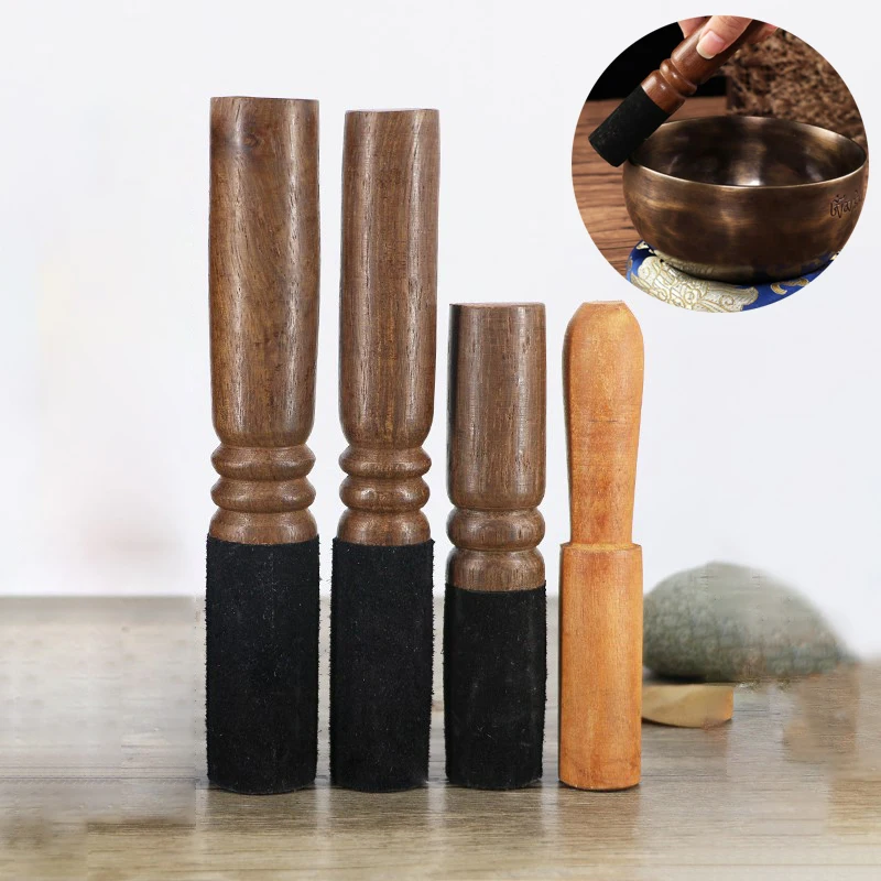 

12/12.5/13cm Tibetan Singing Bowl Leather Stick Handmade Tibetan Buddhist Meditation Singing Bowl Leather Mallet