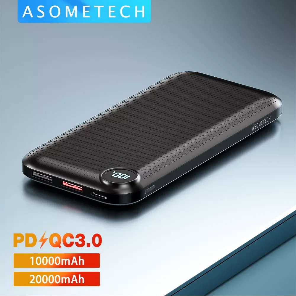 

Power Bank 10000mAh 18W PD Fast Charge Powerbank 10000 mAh Portable QC 3.0 USB Type C External Battery Charger for iPhone Xiaomi