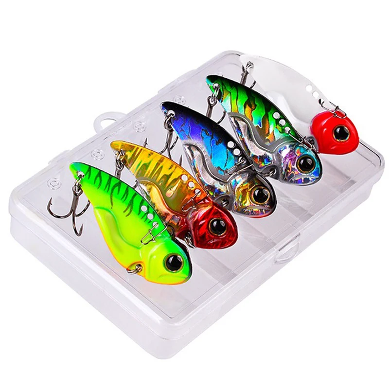 

New Fishing submerged VIB tease Far-throwing road sub-bait with sequins rotary vibration sequin submerged road metal mini vib