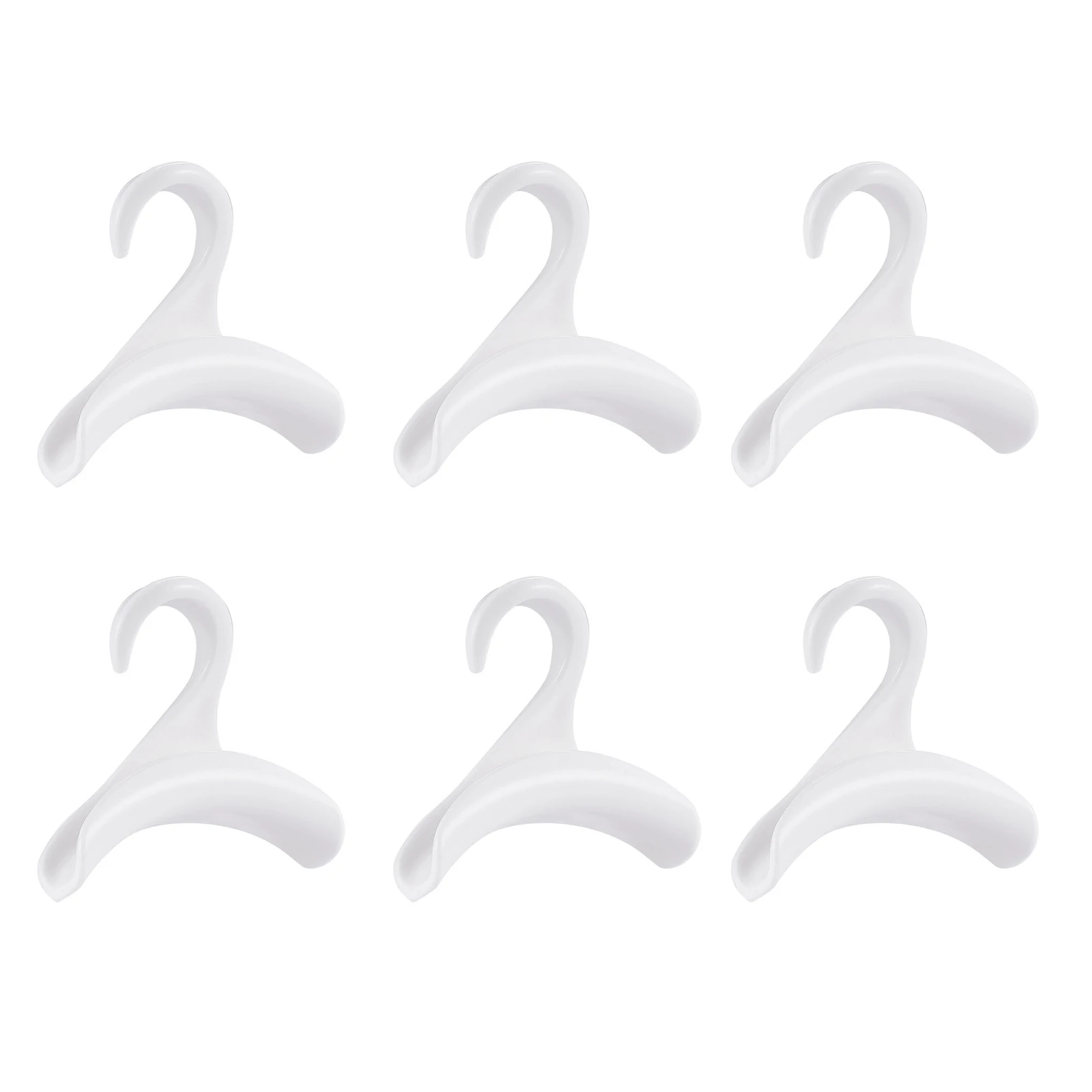 

6pcs Tote For Closet Rod Home Wardrobe Holder White Handbag Hook Crossovers Scarf Belt Satchels Backpack Purse Hanger