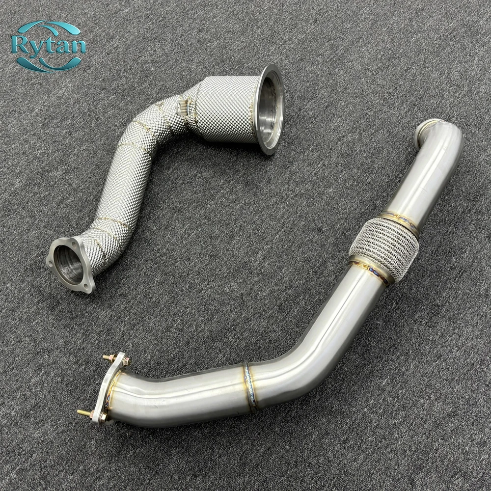 Фото Выхлопная система Rytan из нержавеющей стали 304 с прямыми трубами Valvetronic, даунпайпом и передней трубой для 971 3.0T №5
