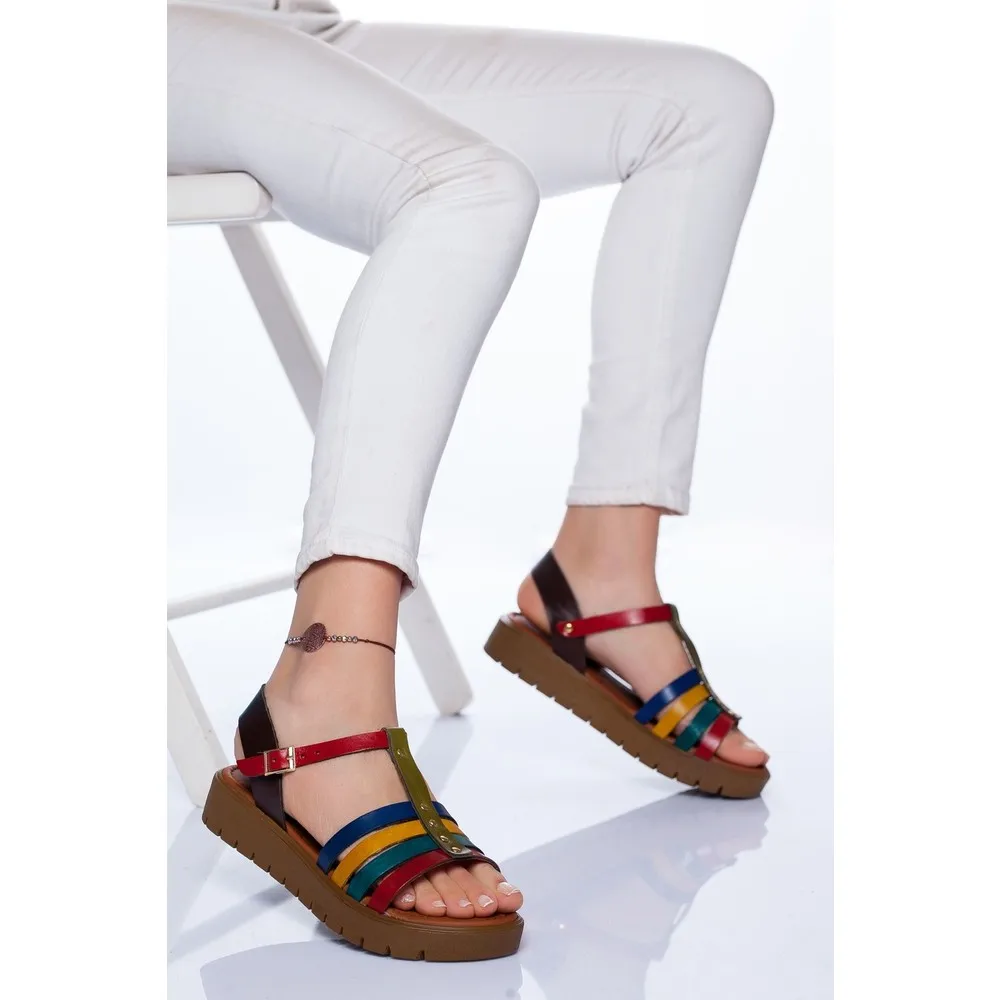 

Dorlie Alya Leather Sandals Mix