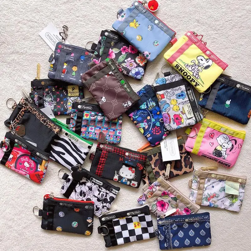 

Сумка Hello Kitty Lesportsac, тканевая сумка Miffy, тюк, кобрендовая серия, сумка для монет, кошелек для ключей, искусственная карта, Женская мини-сумка, сумка для хранения 2437