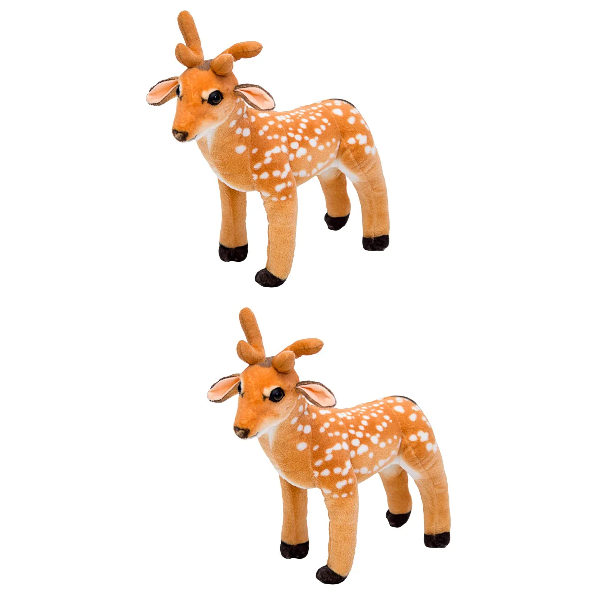 

Deer Reindeer Plush Stuffed Toys Christmas Animaltoy Pillow Standing Figure Figurines Cartoon Statue Sika Figures Holiday Topper