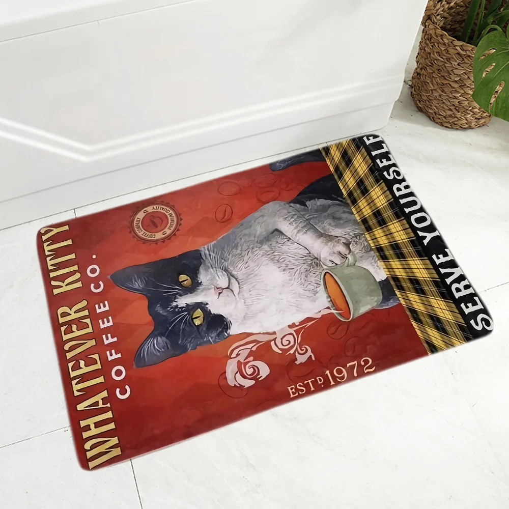 

Room Soft Living Indoor Entrance Carpet Doormat Anti Mat Slip Anime Rug Memory Foam Coffee Cat Bath Mats Room Carpets Prayer Rug