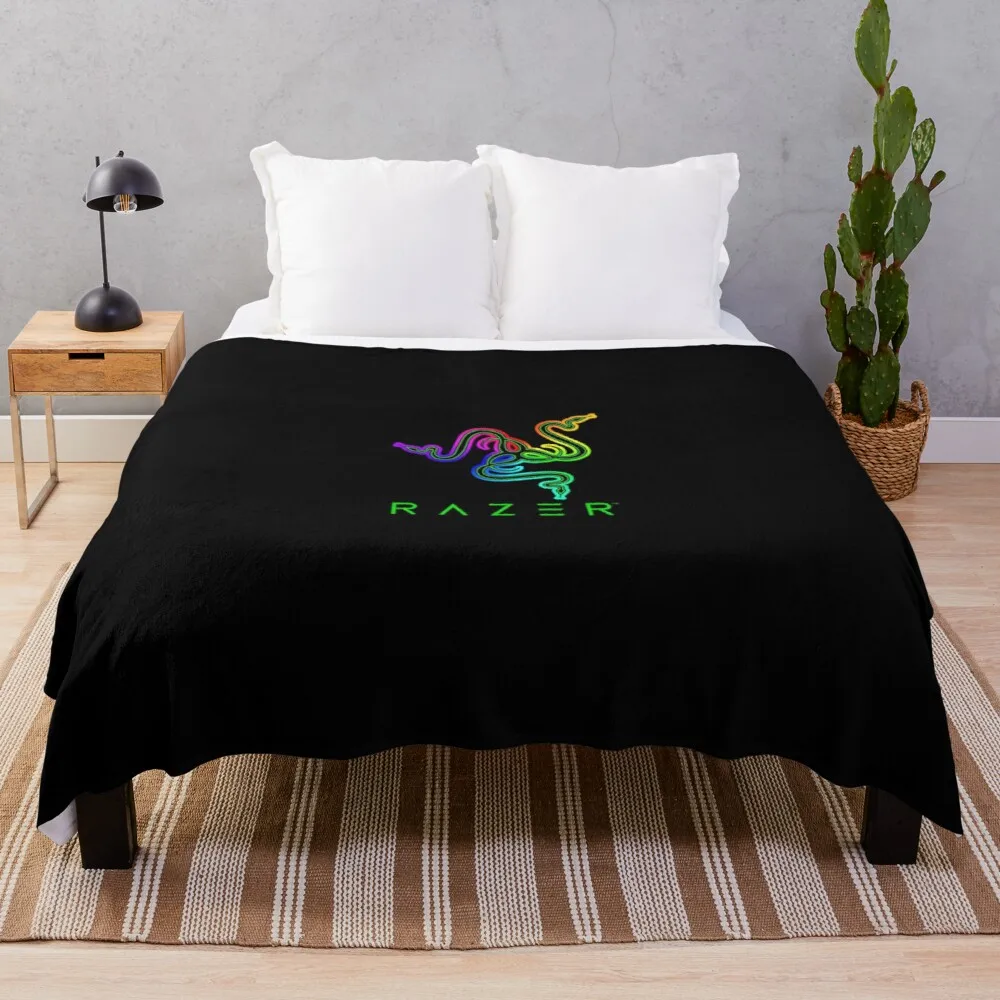 

Синее велюровое одеяло Razer с цветочным принтом, свободное одеяло