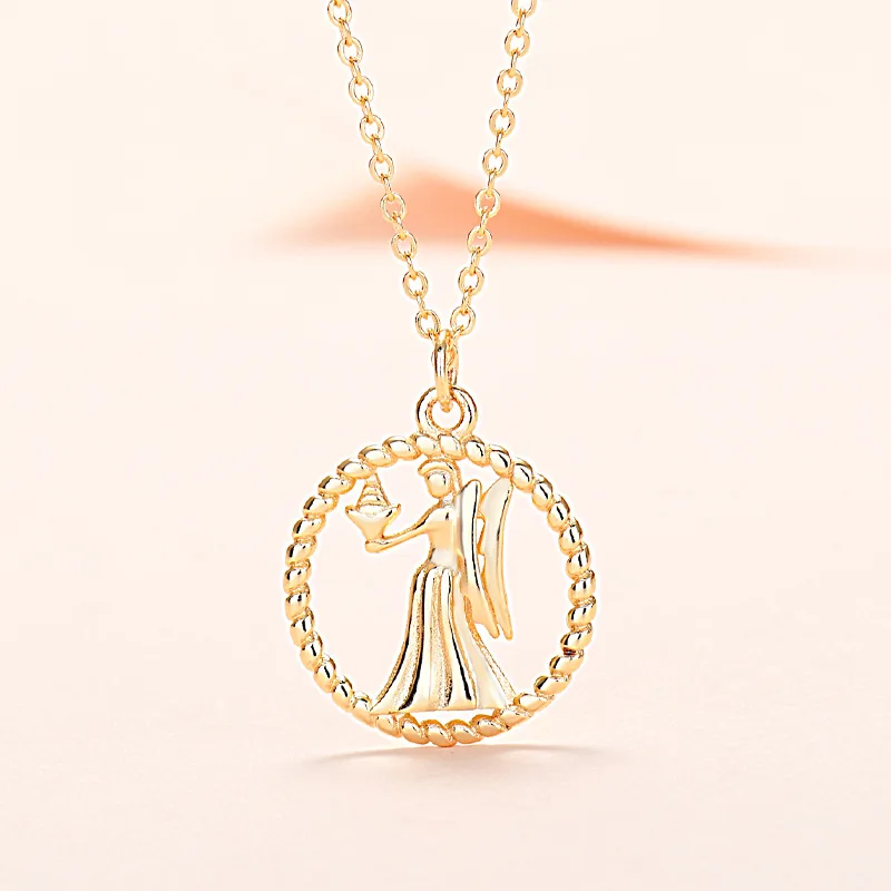 

New 2022 Designer Zodiac Necklace, Virgo Pendant, Clavicle Chain