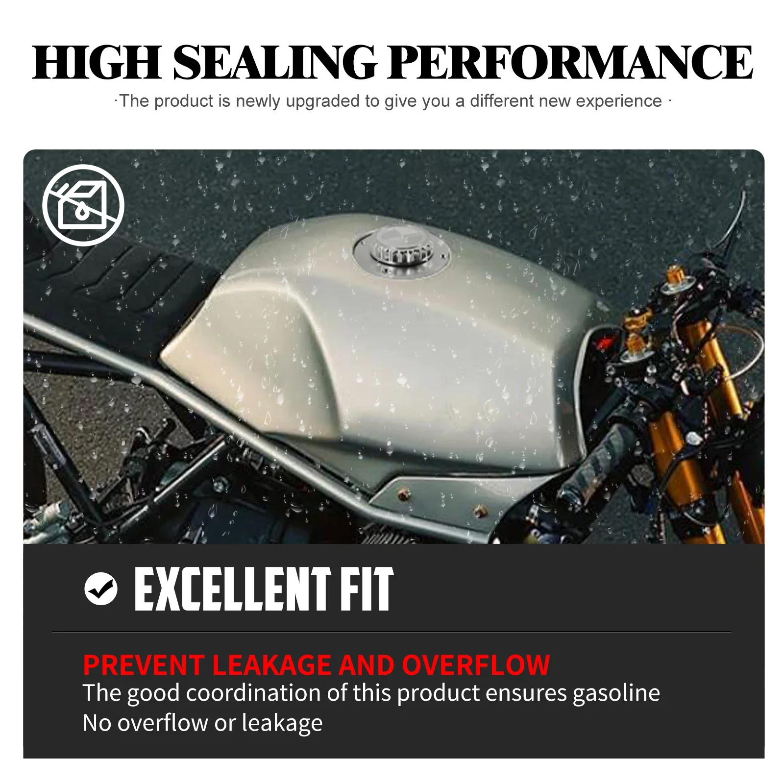 Крышка для топливного бака мотоцикла защитная крышка черного цвета бензинового