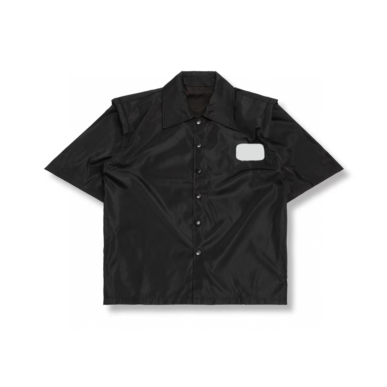 

NIGO Black Short Sleeve Shirt with Reflective Lettering #nigo4959