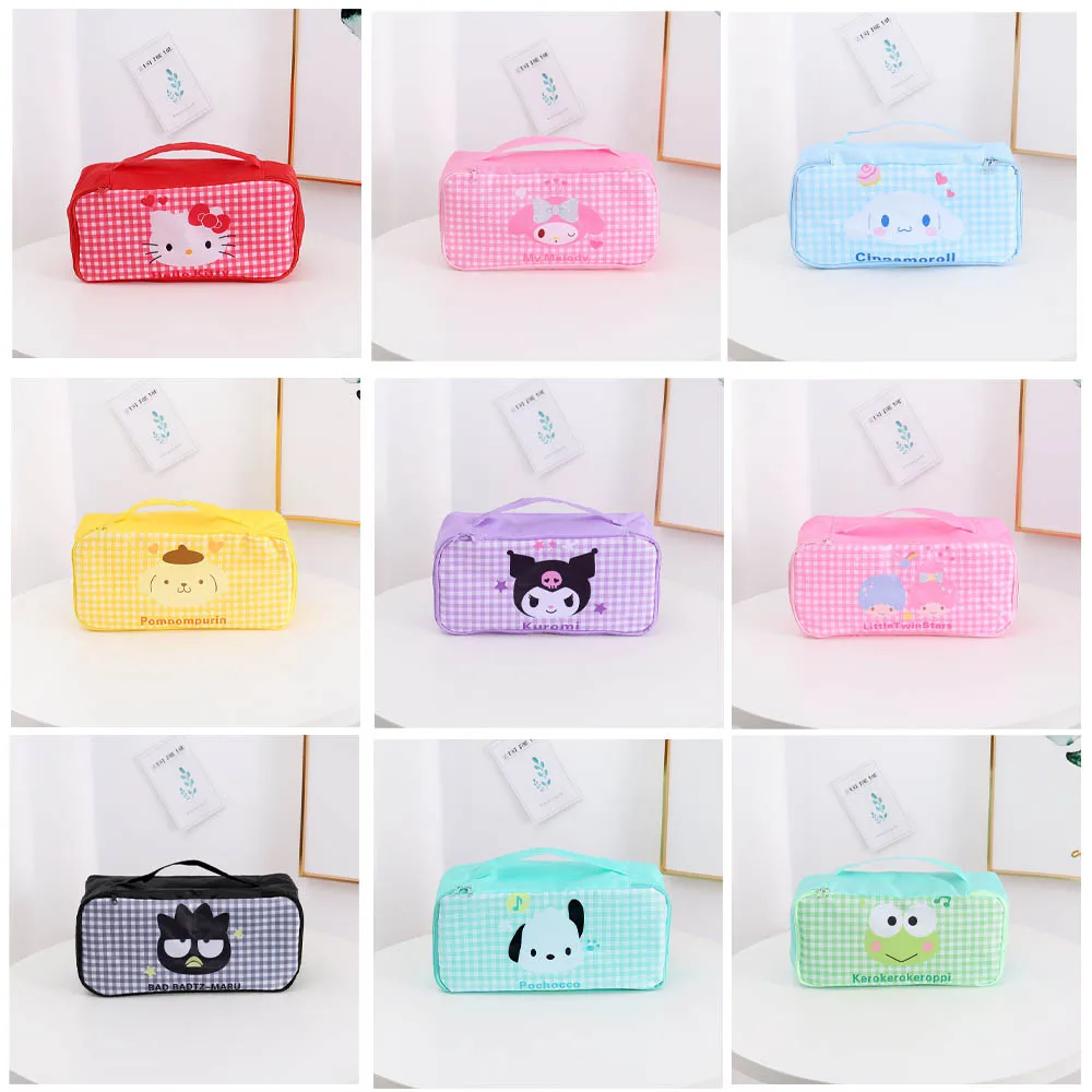 

Kawaii Sanrios Hellokittys My Melody Cinnamoroll Kuromi Xo Purin Keroppi Pochacco Tuxedosam Cute Cartoon Anime Storage Bag