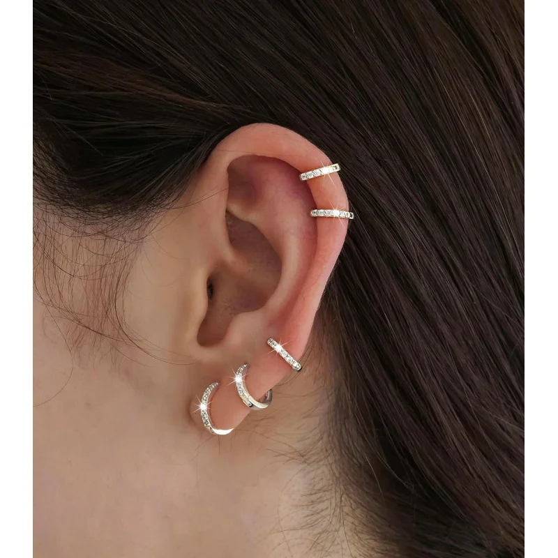 Кристалл из стерлингового серебра 925 пробы — украшенные гусеничными шпильками в