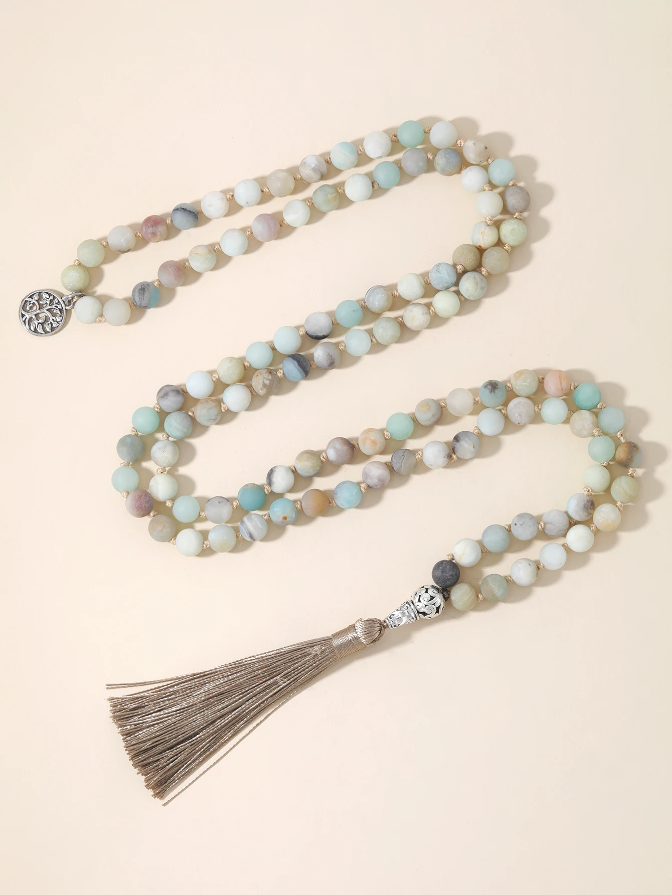 Ожерелье OAIITE 8 мм 108mala из бисера на Amazon мужское трехстороннее ожерелье