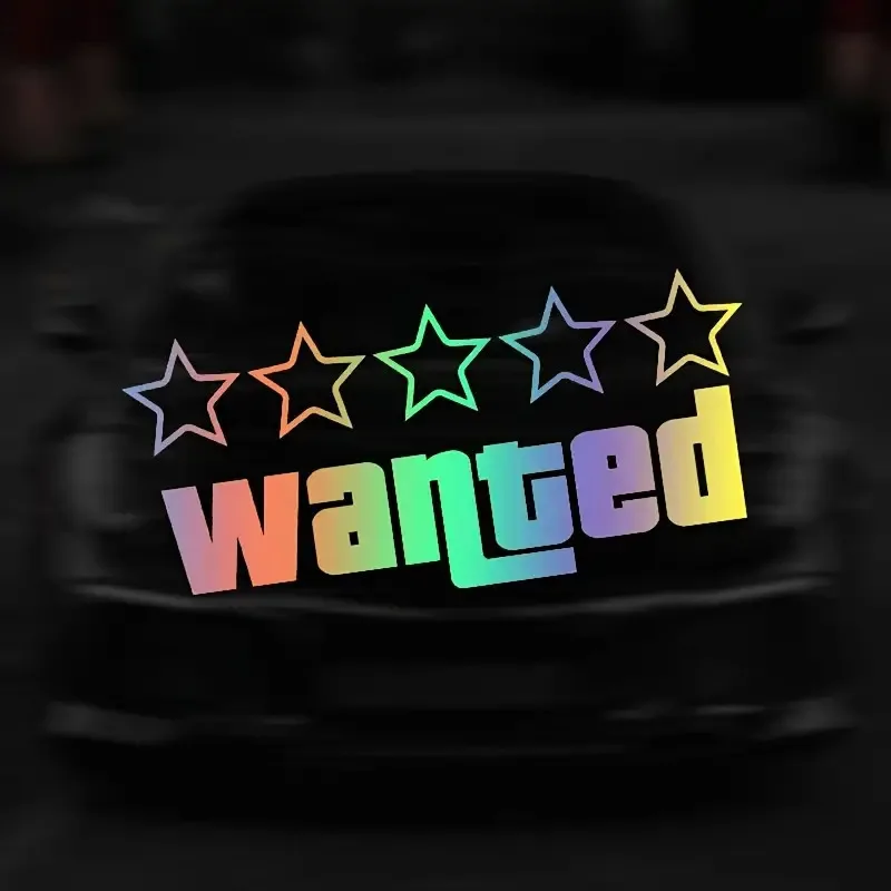 Wanted Laser автомобильные забавные наклейки авто виниловая пленка GTA наклейки для бампера автомобиля Windows мотоцикл ноутбук стены автомобильные аксессуары