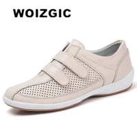 woizgic women famale ladies genuine leather shoes sandals hollow out bottom summer cool beach hook loop 35 42 hx 2019