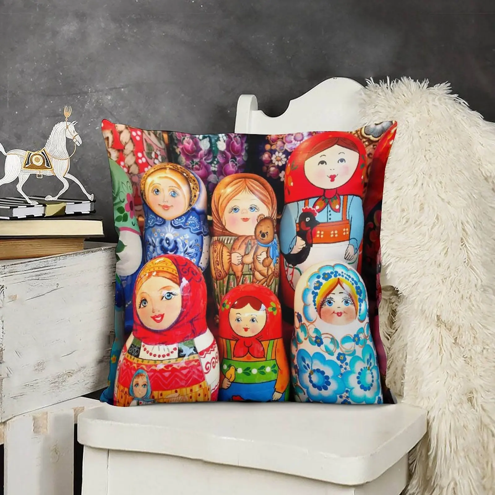 Наволочки Matrioska для украшения комнаты рождественские Подушки