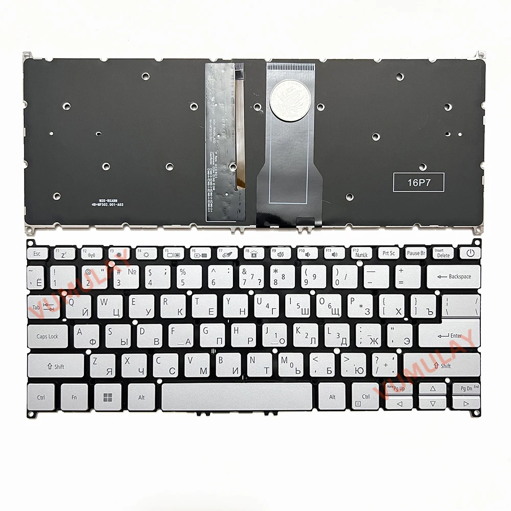 Русская клавиатура с подсветкой для Acer Swift 3 SF314-54G SF314-56 SF314-56G S40-10 S40-20 S40-51 N17W7 S40-53-757T