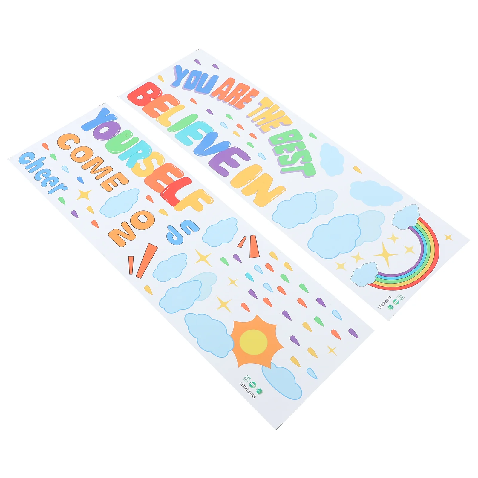 

Wall Decoration Rainbow Classroom Decorations Motivational Phrases Sticker Decal Self Adhesive Stickers