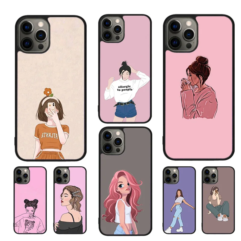 Чехлы для мобильных телефонов с изображением девушки из мультфильма для ...