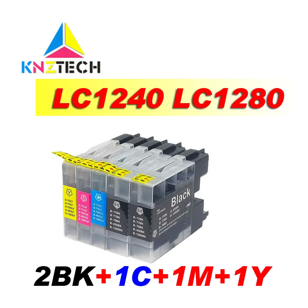 

KNZ Ink cartridge LC1240 LC1280 compatible For Brother MFC J6510DW J6710 J6910DW J6710DW J430W J5910DW J625DW printer