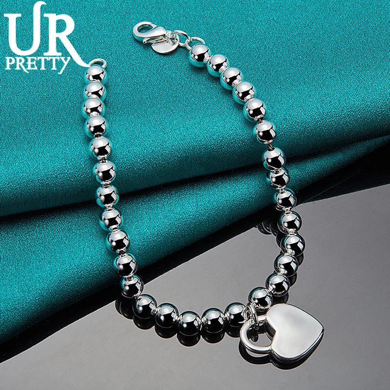 

925 Sterling Silver Charms Heart pendant for Women Fashion party wedding cute love Jewelry GiftS