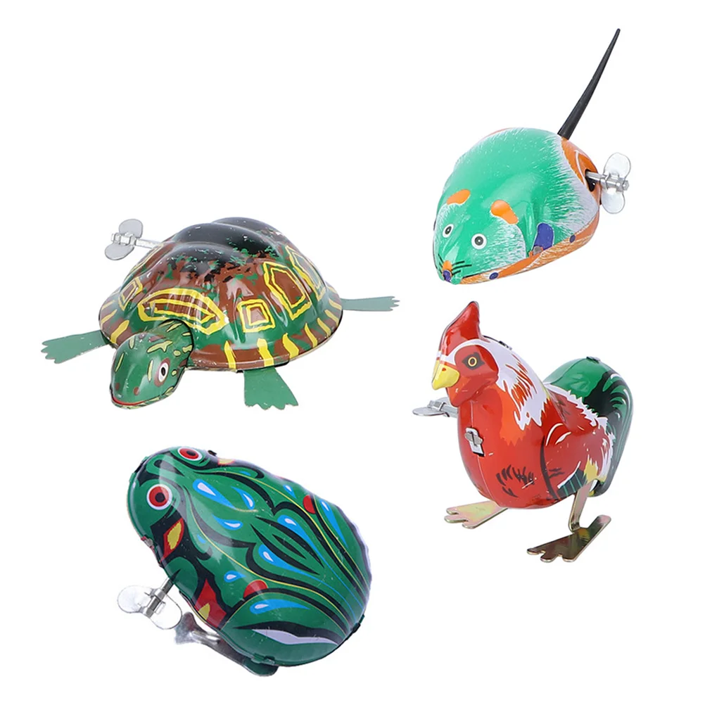 

Детская игрушка кролик, заводная игрушка, заводная игрушка для детей, животное, прыгающая металлическая лягушка, ходячие лягушки, тройная черепаха, жестяные винтажные детские животные