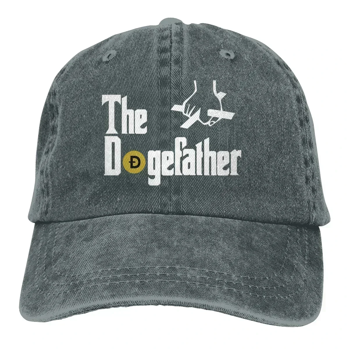 Фото Бейсбольная кепка The Dogefather для мужчин, забавные кепки с Элоном Маском The DogeFather, цветные женские летние кепки с застежкой-клипсой №2
