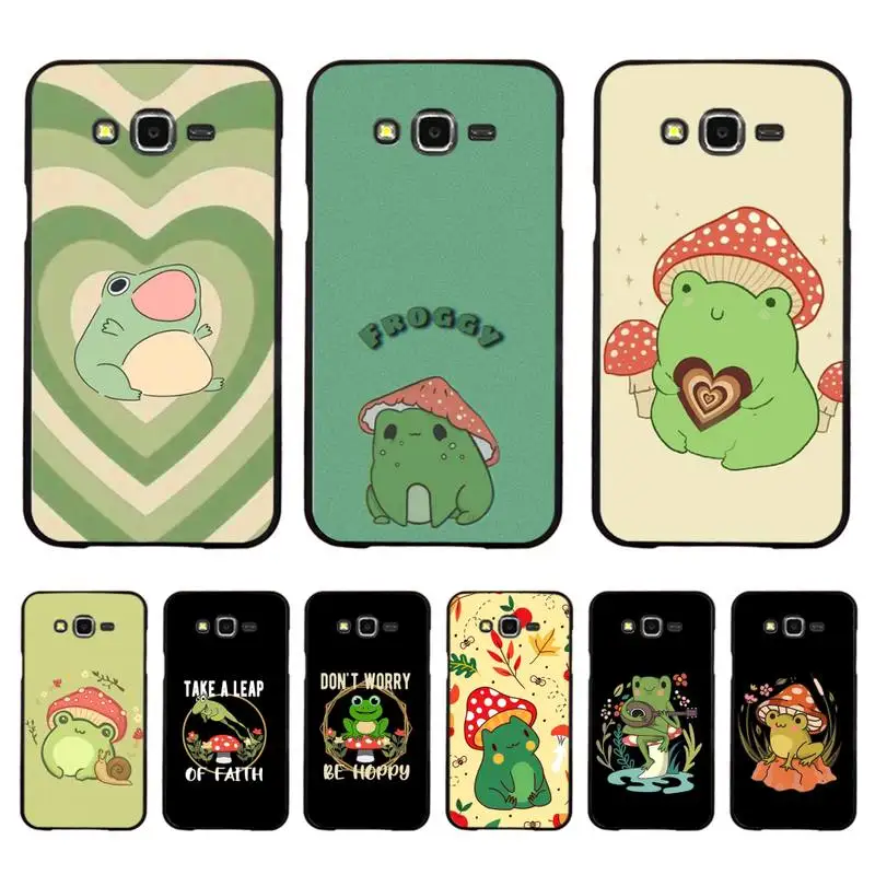 

Cottagecore Frog Mushroom Phone Case For Samsung Galaxy J 4plus J6 J5 J72016 J7prime cover for J7Core J6plus Back Coque