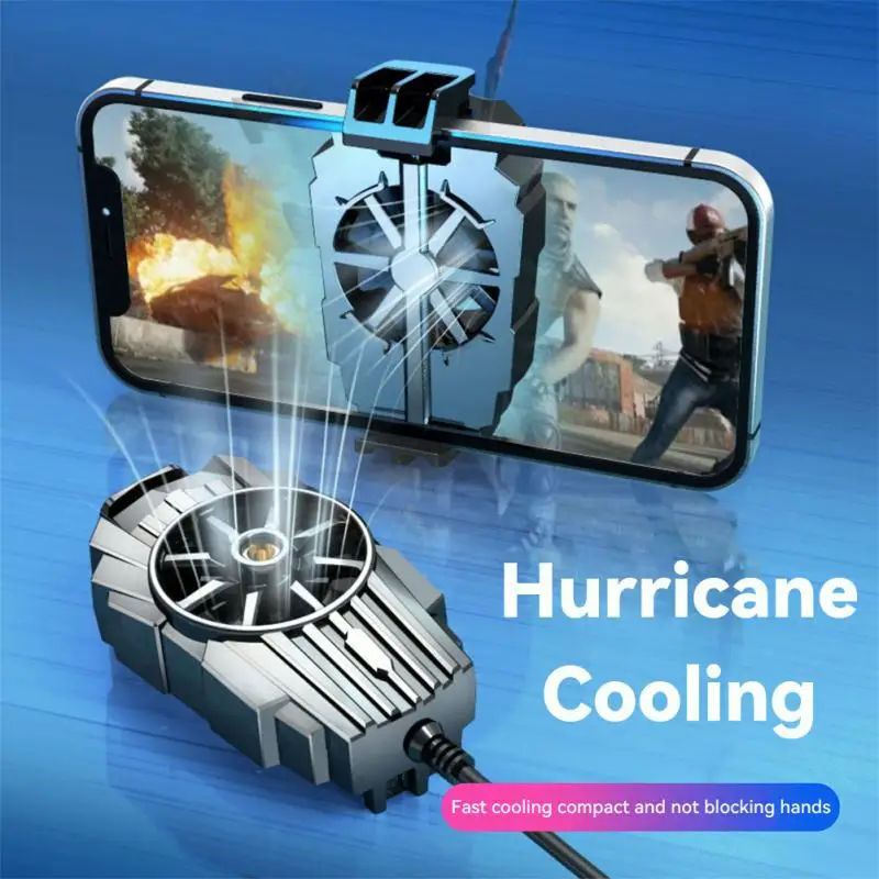 

Universal Mini Mobile Phone Cooling Fan Radiator Turbo Hurricane Game Cooler Cell Phone Cool Heat Sink For IPhone/Samsung/Xiaomi